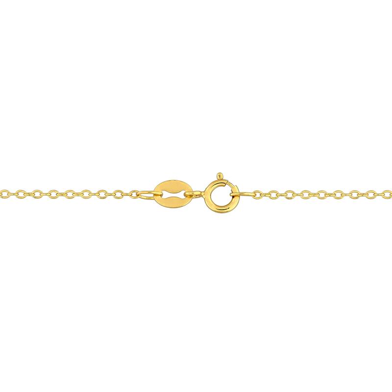 Miadora 1/8ct TGW Marquise-Cut Amethyst Butterfly Necklace with Chain in Yellow Silver-17 in