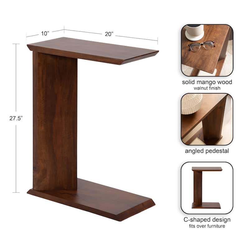 Kate and Laurel Thaxter Wood C-Table