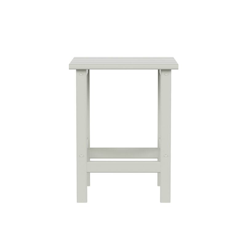 Laguna HDPE Eco-Friendly Outdoor Square Patio Side Table