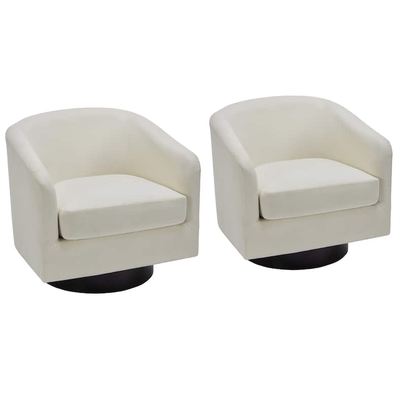 Modern 360° Swivel Barrel Accent Chairs by DREAMSIDEA