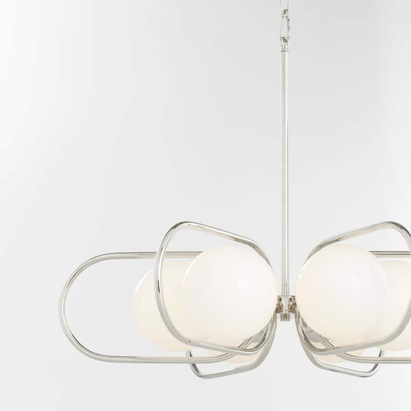 Quorum International 6137-6 Belmont 6 Light 30" Wide Chandelier