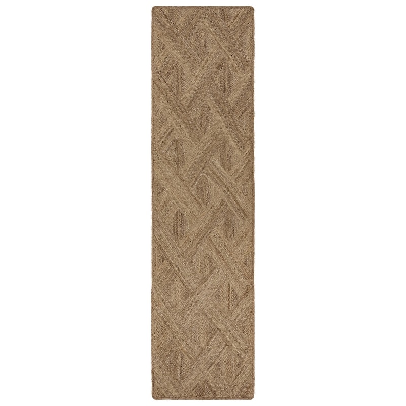 Vero Natural Trellis Area Rug - 3' x 12' - Beige - Runner