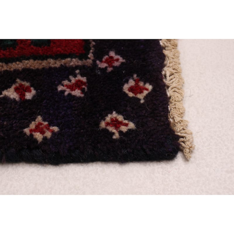ECARPETGALLERY Hand-knotted Anadol Dark Red Wool Rug - 3'10 x 6'9