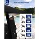 preview thumbnail 33 of 78, WINSOON All Weather HIPS Folding Adirondack Chair with Ottoman, 5-Gear Adjustable Backrest and Retractable Ottoman Set of 4