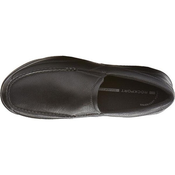 City Play Two Slip On Black Leather 