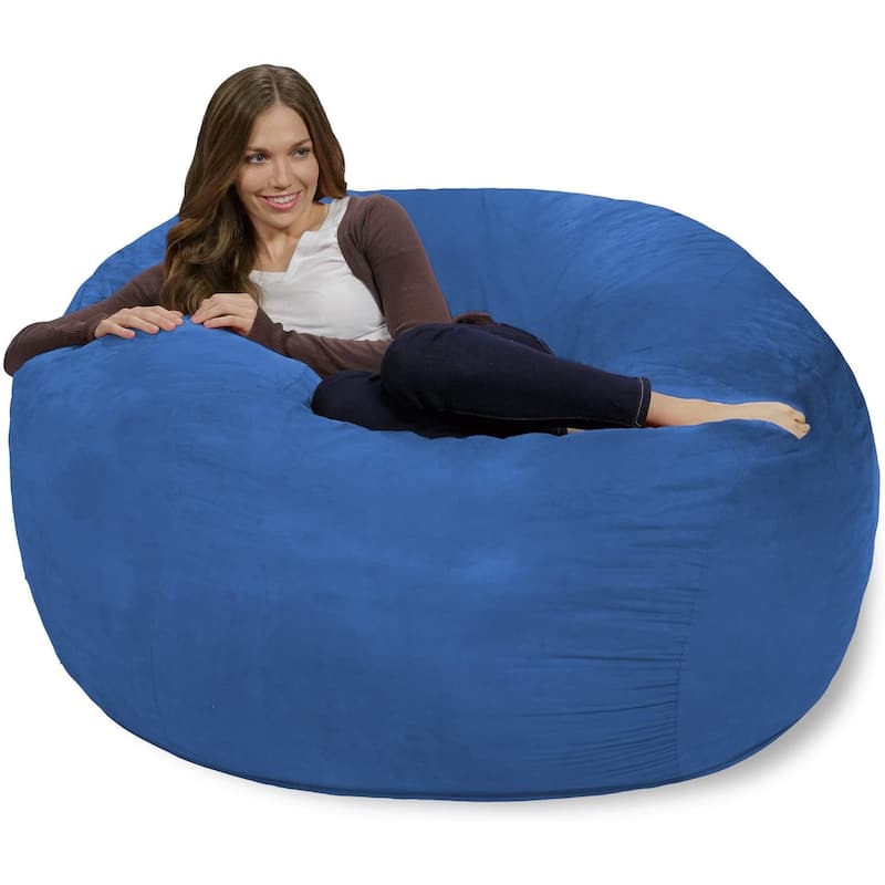 Bean Bag Chair 4-foot Memory Foam Removable Cover Bean Bags