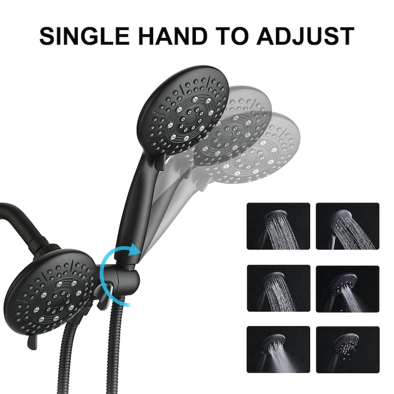 Proox Rainfall Shower Faucet 7 Sprayer w/ Hand Shower Tub Spout Valve Included