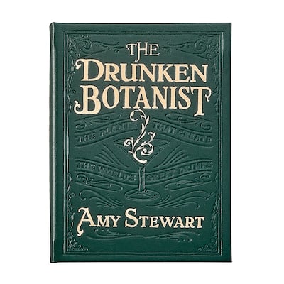 Graphic Image The Druken Botanist Coffee Table Book, Leather, Green