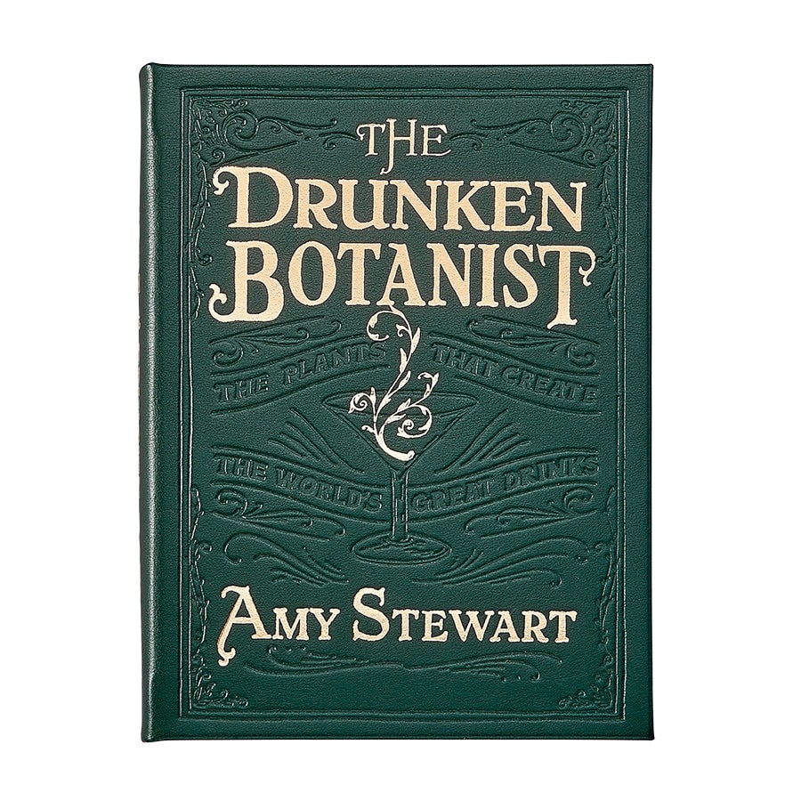 Graphic Image The Druken Botanist Coffee Table Book, Leather, Green