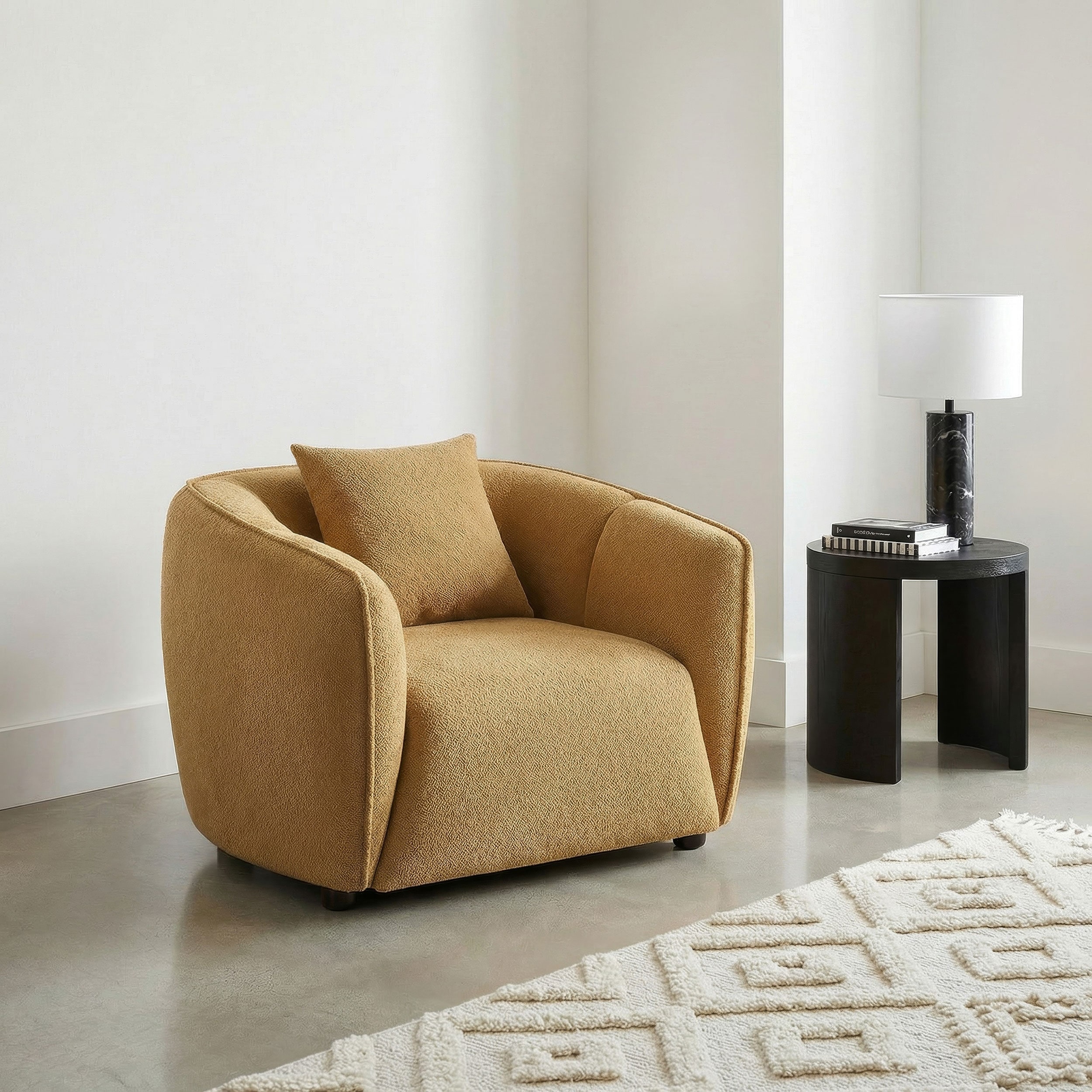 Aleisha Fabric Upholstered Accent Chair