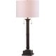 preview thumbnail 6 of 7, SAFAVIEH Lighting 35-inch Estilo Column Dark Grey Table Lamp (Set of 2)