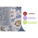 preview thumbnail 4 of 3, LOOM & LUXE Collection Cream/Gold/Medallion Non-Shedding Area Rug