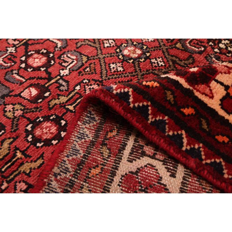 ECARPETGALLERY Hand-knotted Andelz Red Wool Rug - 3'10 x 10'4