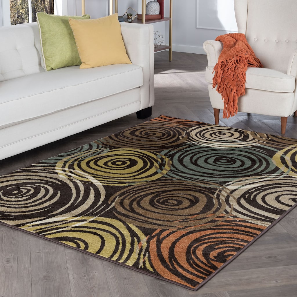 Decora Modern & Contemporary Floral Indoor Area Rug