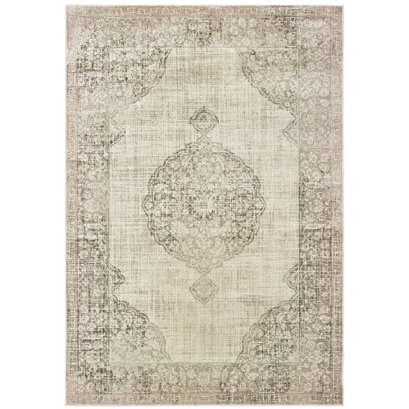 HomeRoots Oriental Bohemian Rectangle Area Rug - 153.54 in. x 118.11 in. x 0.32 in.