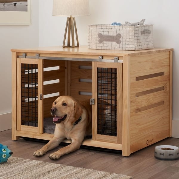 slide 1 of 15, TRINITY 40" Pet Crate Accent Table