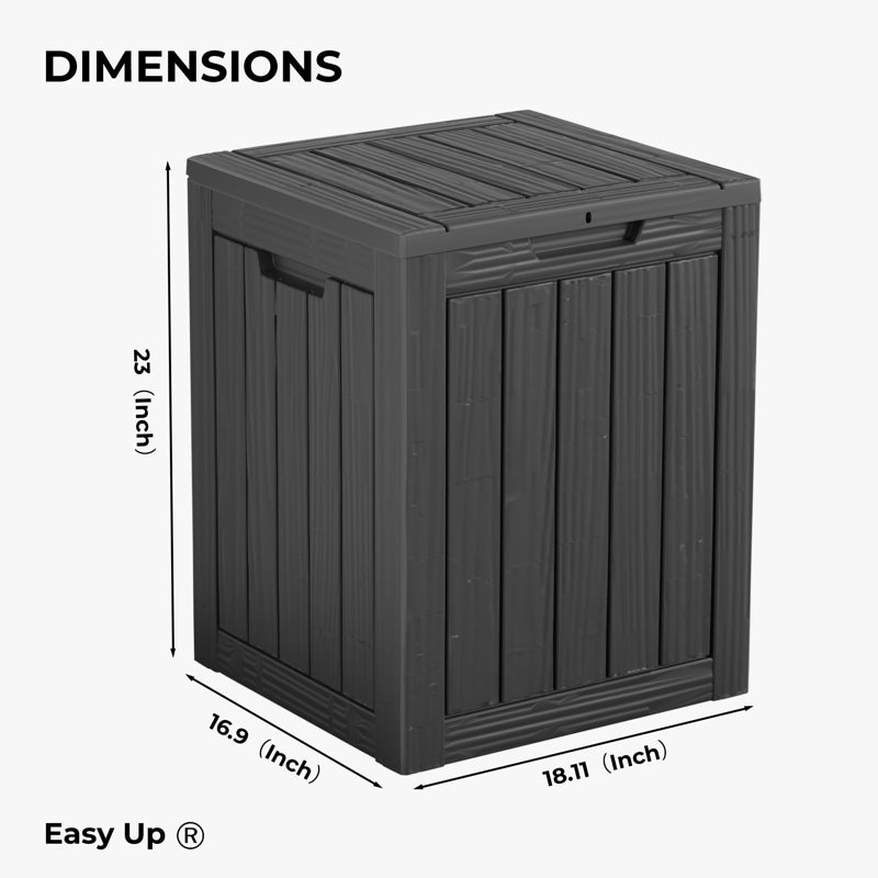 Outdoor Patio Storage Resin Lockable Deck Box - Picture 65 of 100
