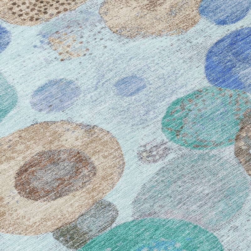 HomeRoots Geometric Transitional Rectangle Outdoor Rug