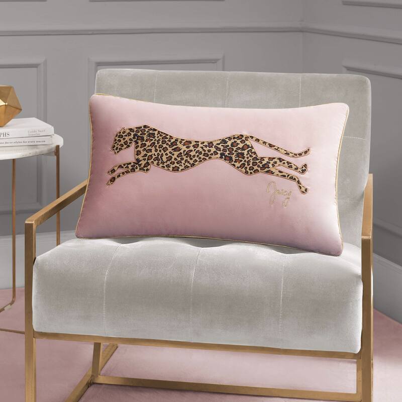 Juicy Couture Velvet Cheetah Pillow 14" x 24"