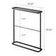 preview thumbnail 6 of 11, Yamazaki Home Bath Towel Hanger, Steel, Holds towels up to 24.5" x 58", Holds 2.2 lbs - L 5.91 x W 25.59 x H 29.53 inches