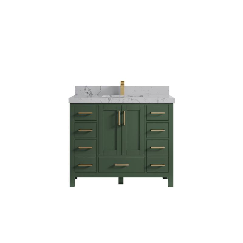 Willow Collections 42 in. W x 22 in. D Malibu Single Sink Bathroom Vanity with Countertop