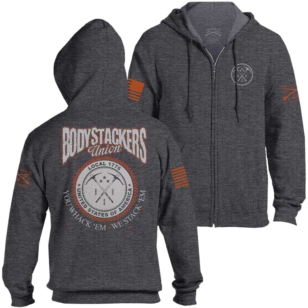 grunt style zip up hoodie