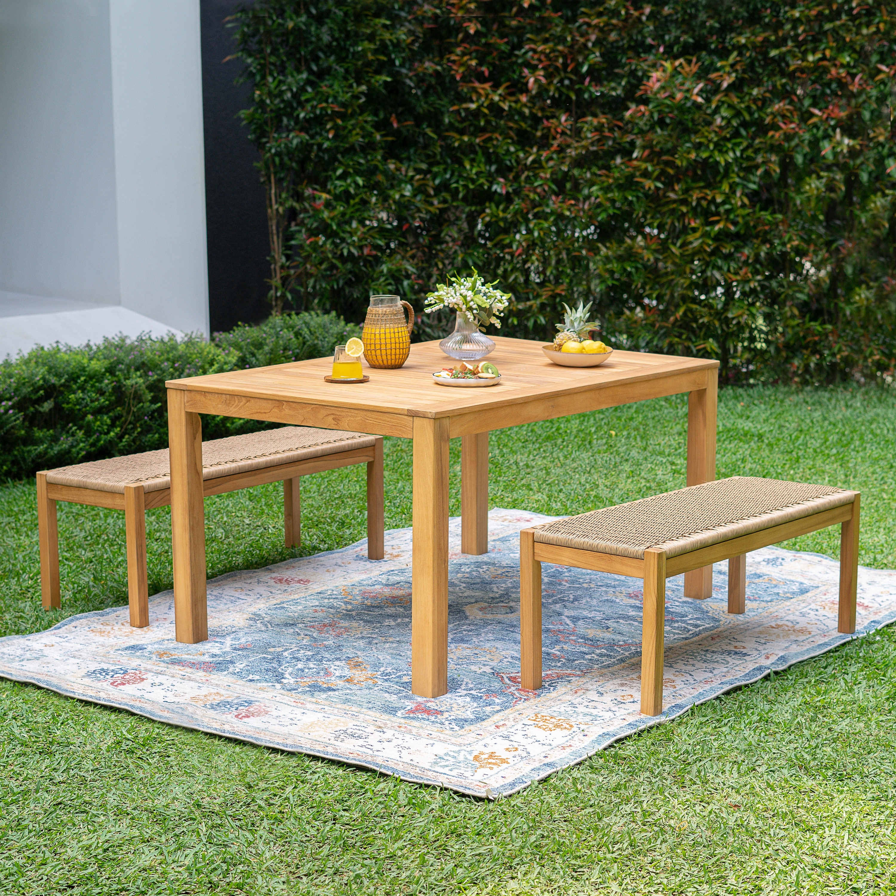 Cambridge Casual Paxton 3-piece Teak Outdoor Dining Set