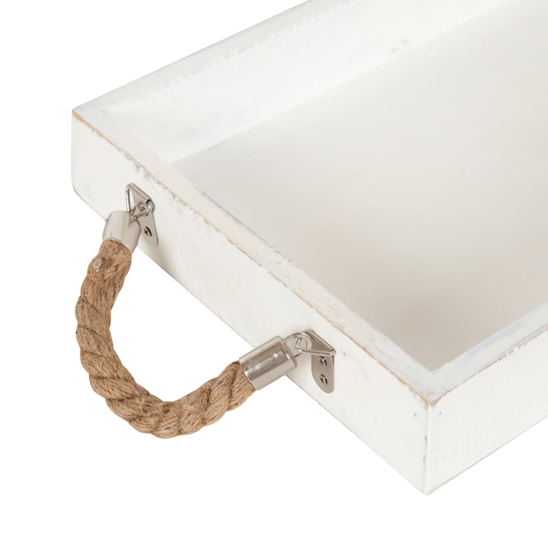 Kate and Laurel Bayville Wooden Decorative Tray