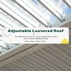 preview thumbnail 125 of 194, EROMMY Outdoor Louvered Pergola with Adjustable Aluminum Roof – Rainproof Gazebo for Patio & Garden