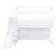 preview thumbnail 6 of 10, Twin Wood Loft Bed with Slide and Storage Shelves