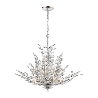 Elk Home Crystique Polished Chrome With Crystal 9 Light Chandelier