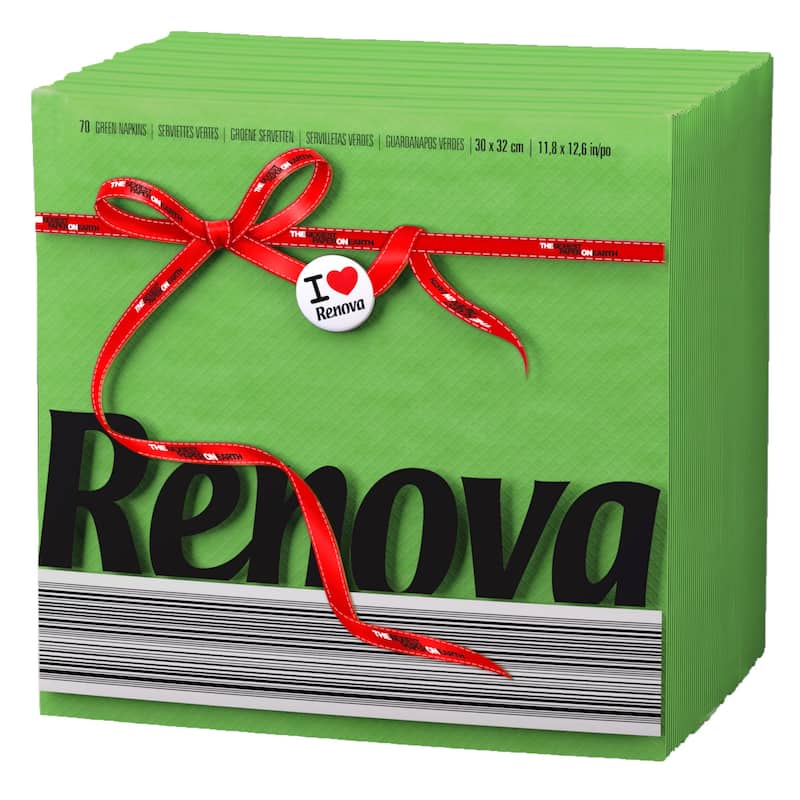 Renova Colored Dinner Disposable Paper Napkins Folded 1-Ply