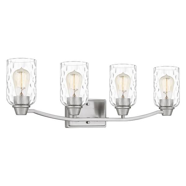 slide 2 of 7, Acacia 4-Light Brushed Nickel Bath Light