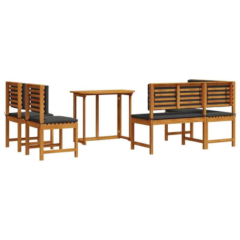 vidaXL Garden Bench Set Brown solid acacia wood - 20 x 35 x 30