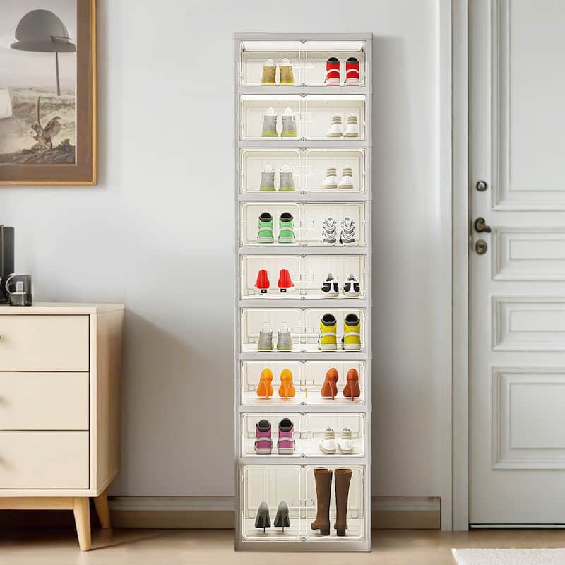 Foldable Shoe Rack Organizer For Closet Shoe Shelf