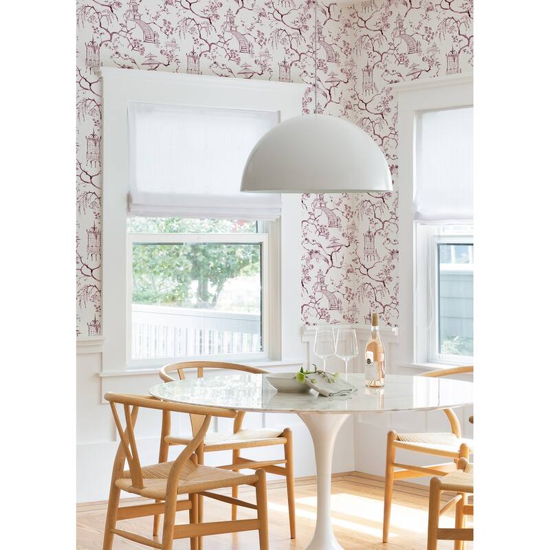 A-Street Prints Serena Plum Chinoiserie Wallpaper