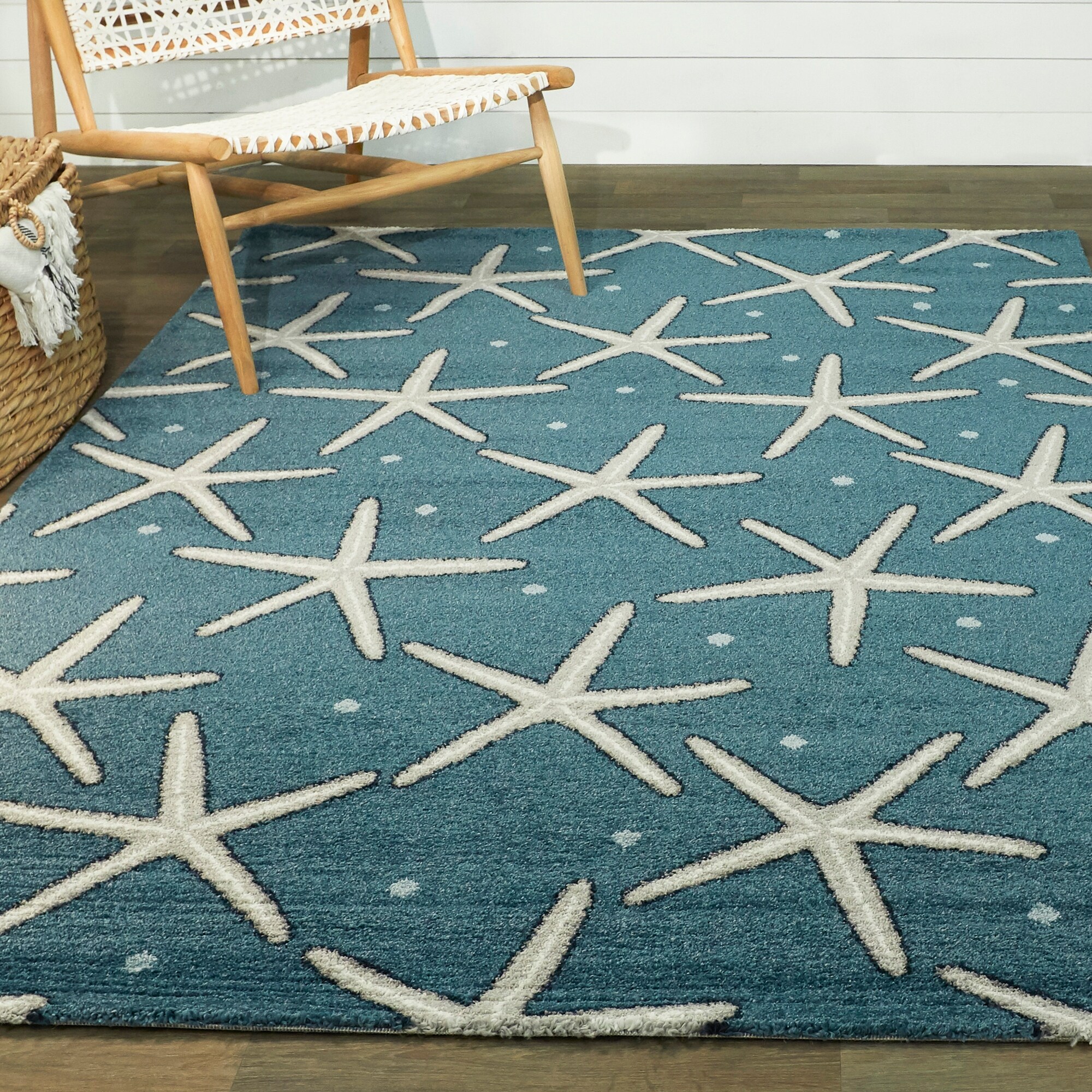 Massau Coastal Starfish Area Rug Overstock 30511507