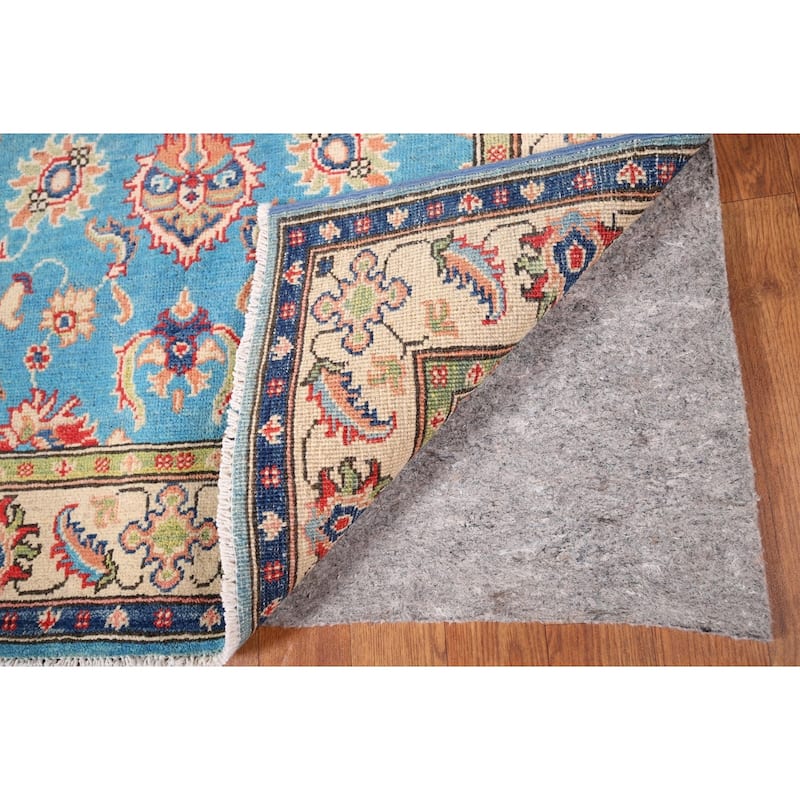 Blue Oushak Oriental Accent Rug Hand-Knotted Wool Carpet - 3'3" x 4'9"