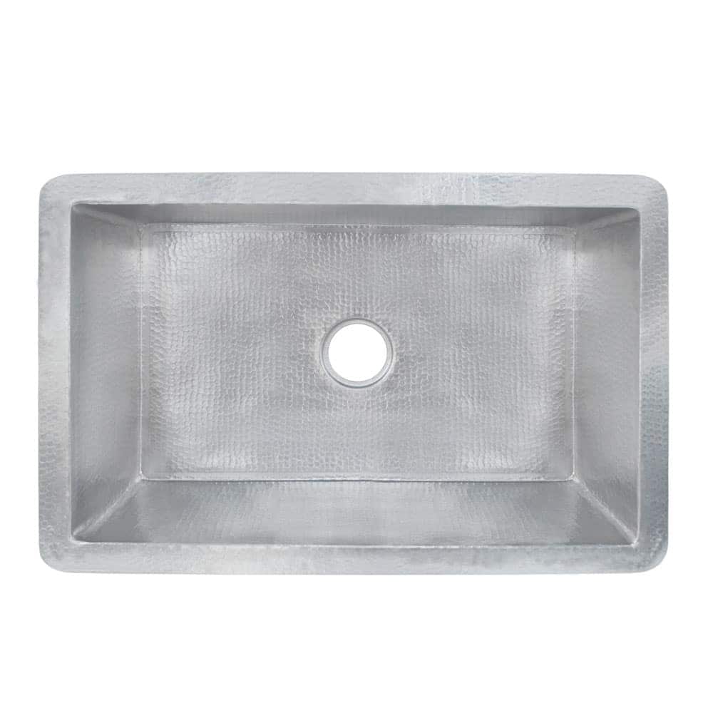 Cocina Hand Hammered Copper 30-inch Undermount Kitchen Sink