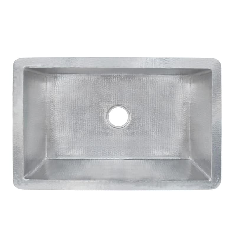 Cocina Hand Hammered Copper 30-inch Undermount Kitchen Sink - 30" x 18.5" x 10"