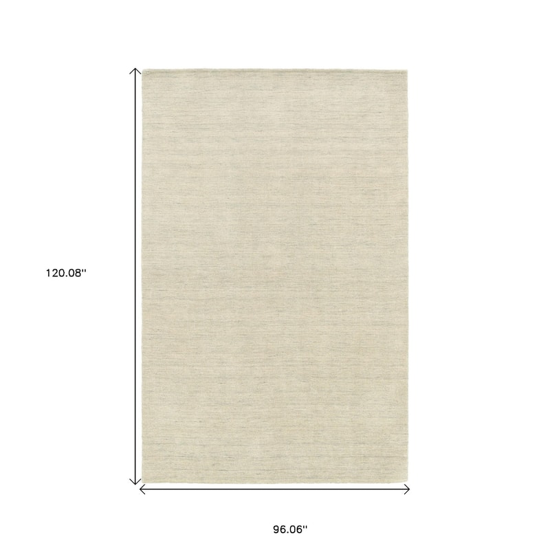 HomeRoots Solid Color Modern Rectangle Area Rug - 120.08 in. x 96.06 in. x 0.59 in.