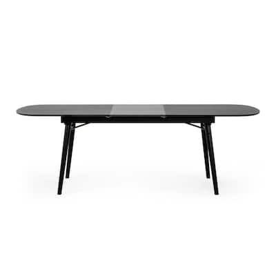 Modrest Addax Modern Black Extendable Dining Table