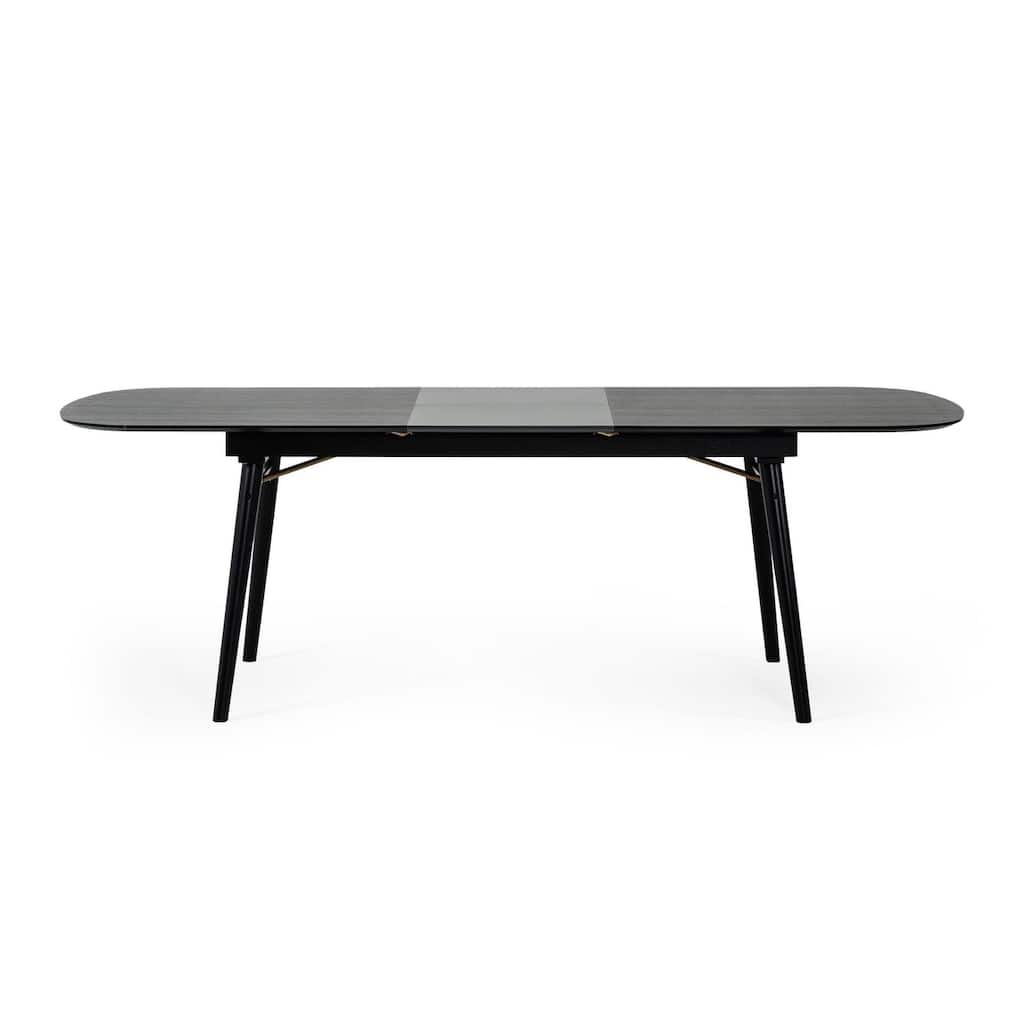Modrest Addax Modern Black Extendable Dining Table