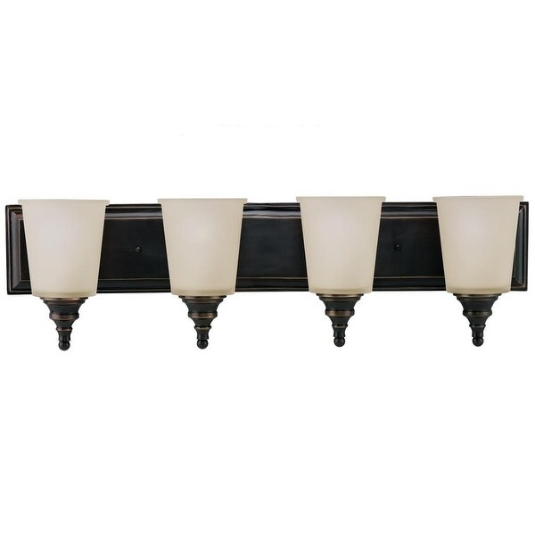 Sea Gull Lighting 44332-715 Warwick 4-Light Wall/Bath Bar Autumn Bronze Finish - Bronze Finish
