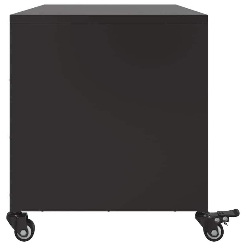 vidaXL TV Stand Entertainment Center Furniture Living Room Cold-rolled Steel - 15.4 x 26.8 x 17.1