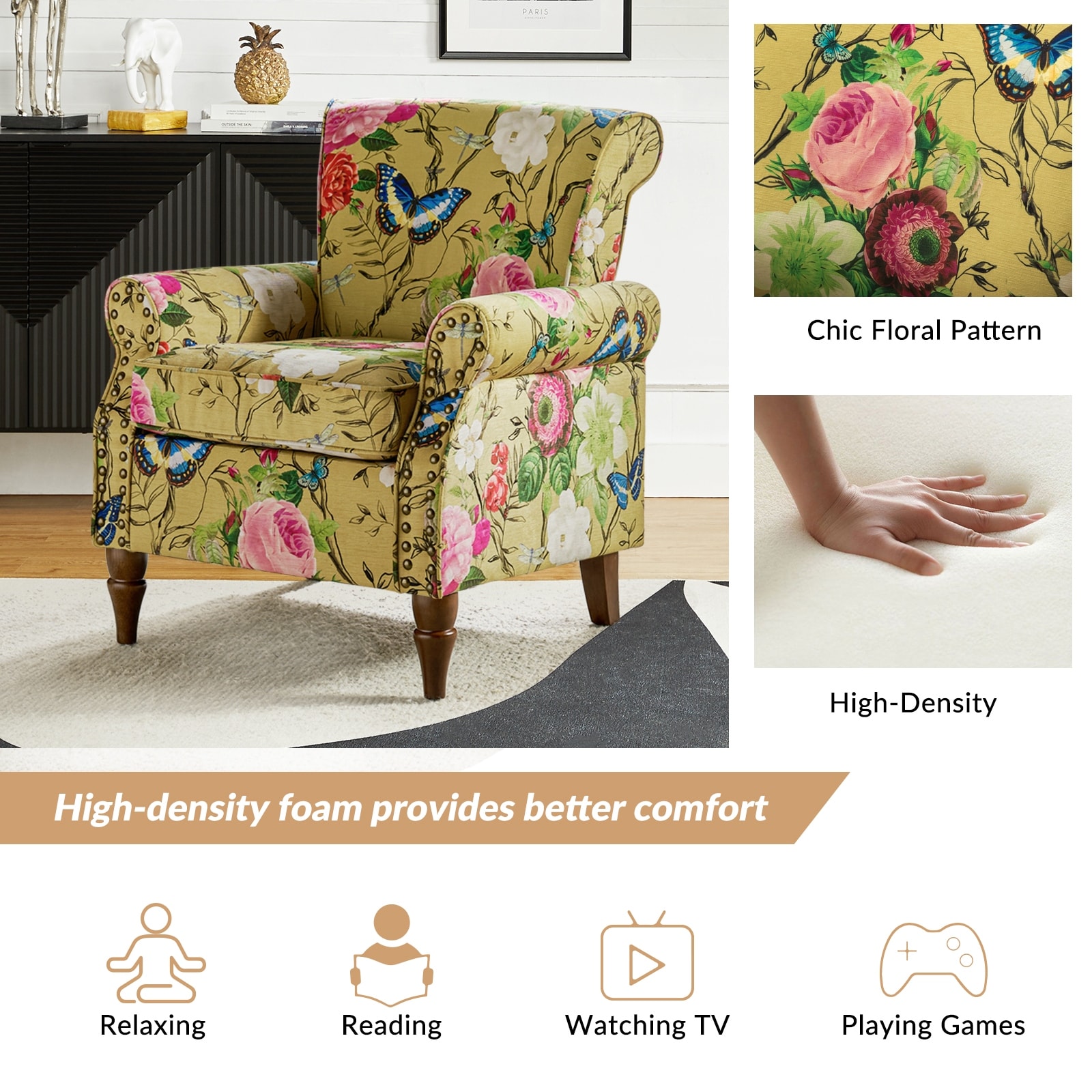 Floral reading 2025 chair