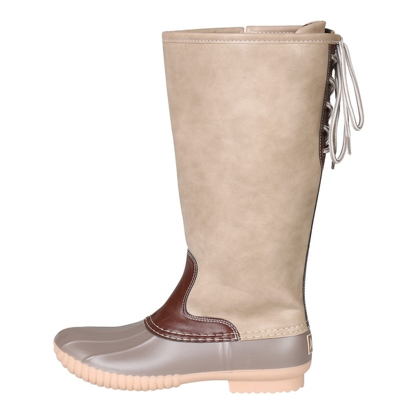 calf high duck boots