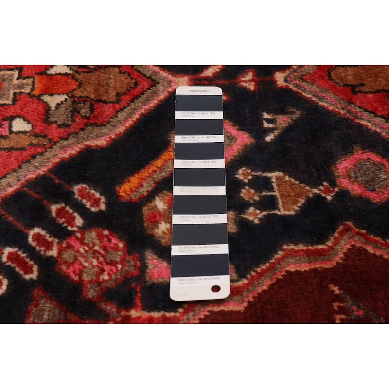ECARPETGALLERY Hand-knotted Konya Anatolian Navy, Red Wool Rug - 3'10 x 9'8