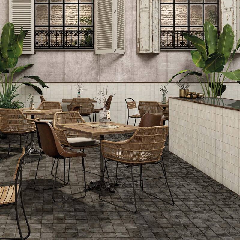 Merola Tile Kings Etna White 13-1/8" x 13-1/8" Ceramic Floor and Wall Tile
