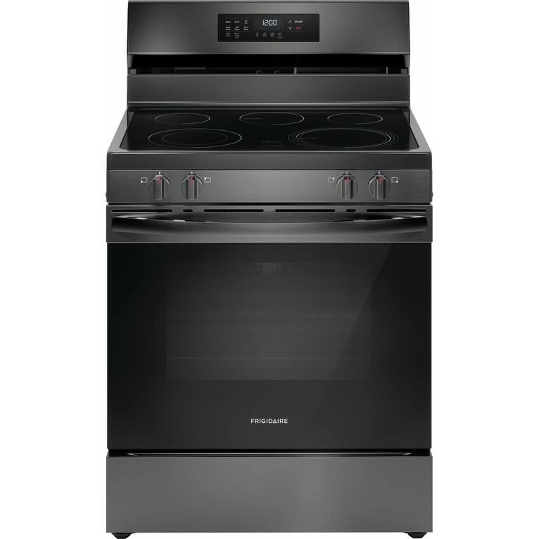 Frigidaire FCRE3083A 30" Wide 5.3 Cu. Ft. Free Standing Electric Range - Black Stainless Steel